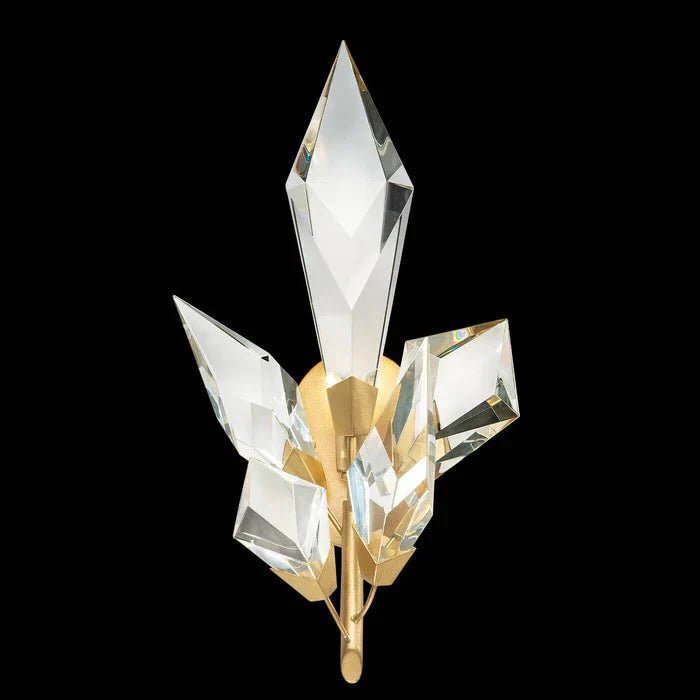 Addison Modern luxury forests 18" Crystal Wall Lamp - Gold LeafBlushlighting