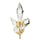Addison Modern luxury forests 18" Crystal Wall Lamp - Silver LeafBlushlighting