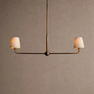 Adria 2-Light Chandelier - Pleated WhiteBlushlighting