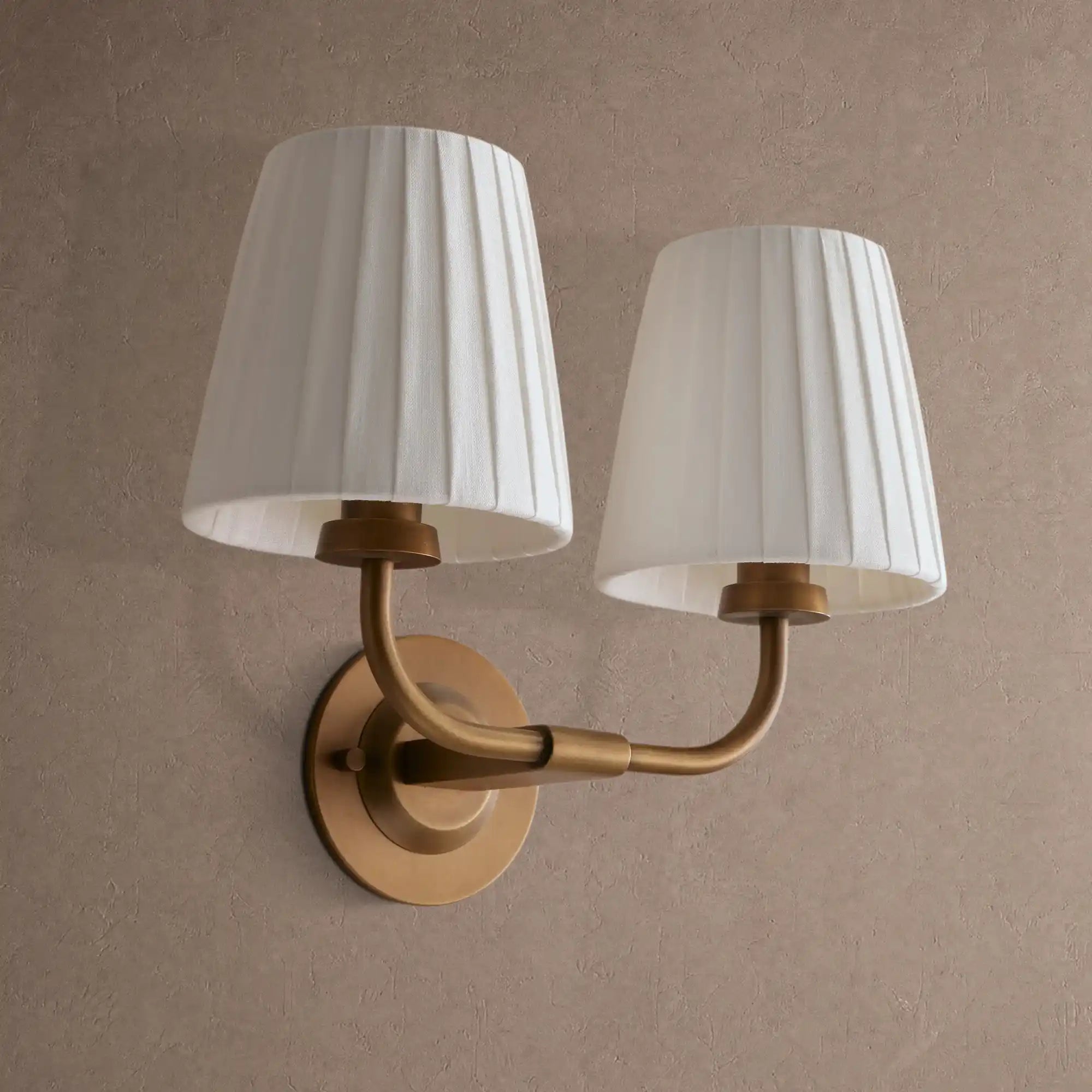 Adria Double Sconce - FlaxBlushlighting