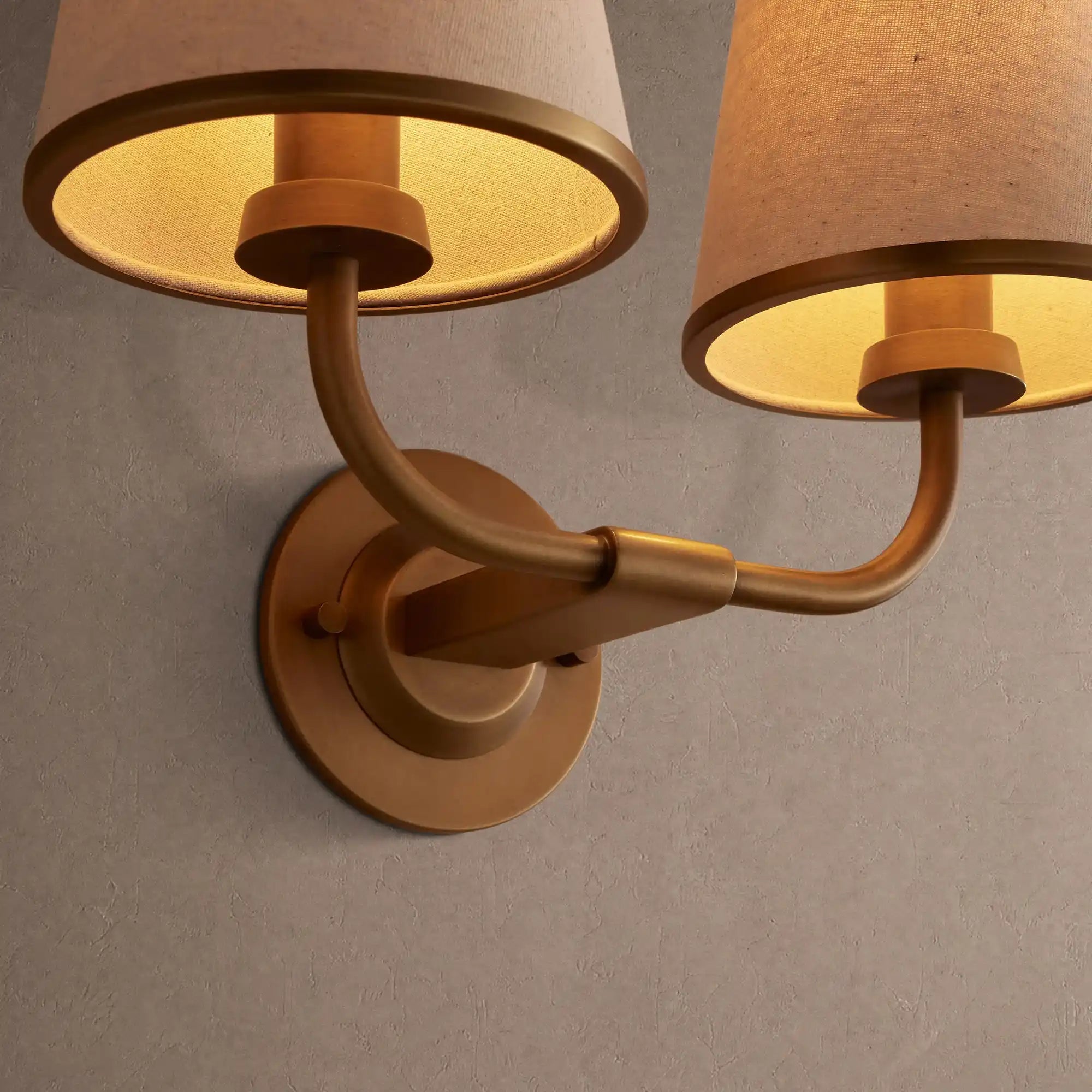 Adria Double Sconce - Pleated WhiteBlushlighting