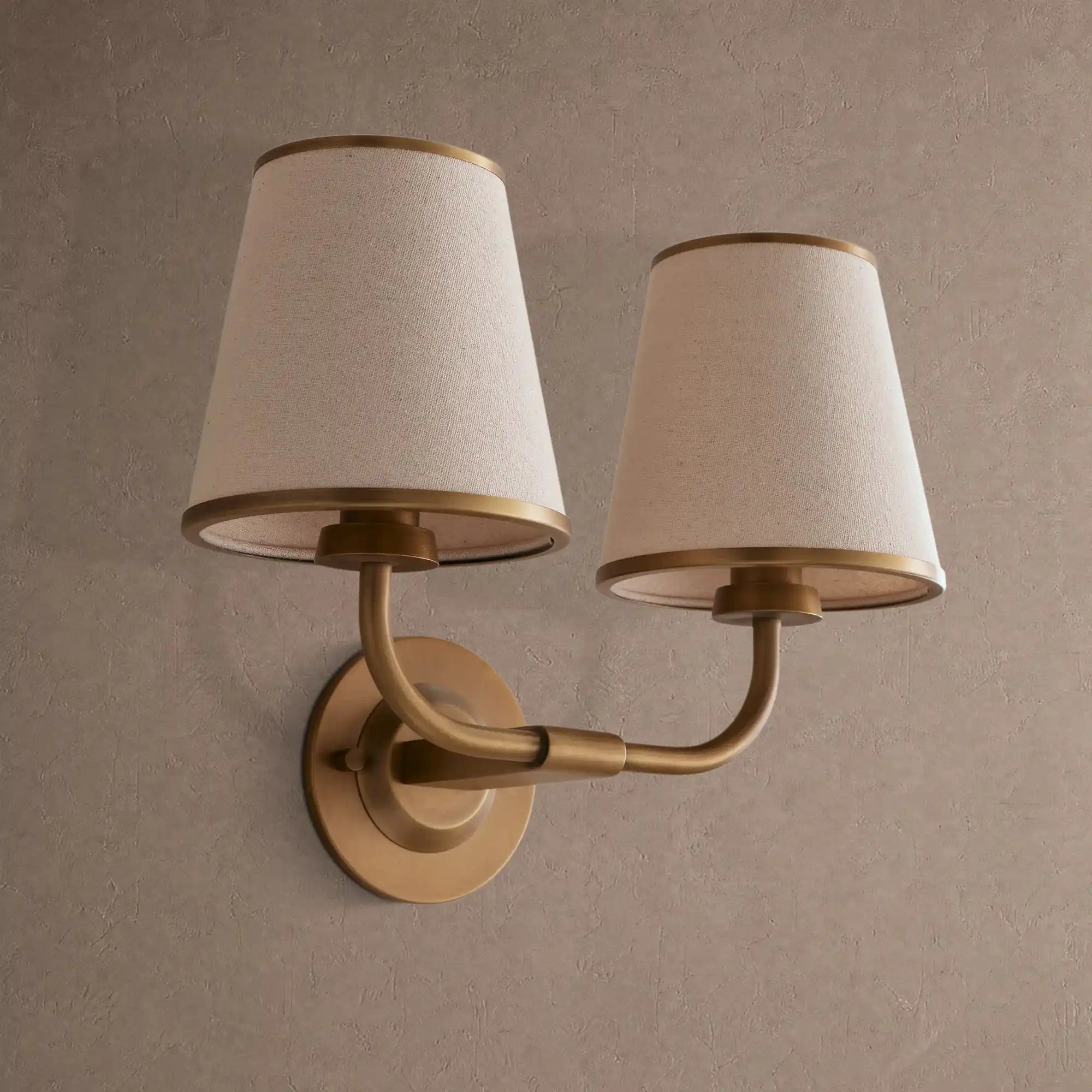 Adria Double Sconce - FlaxBlushlighting