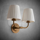 Adria Double Sconce - Pleated WhiteBlushlighting