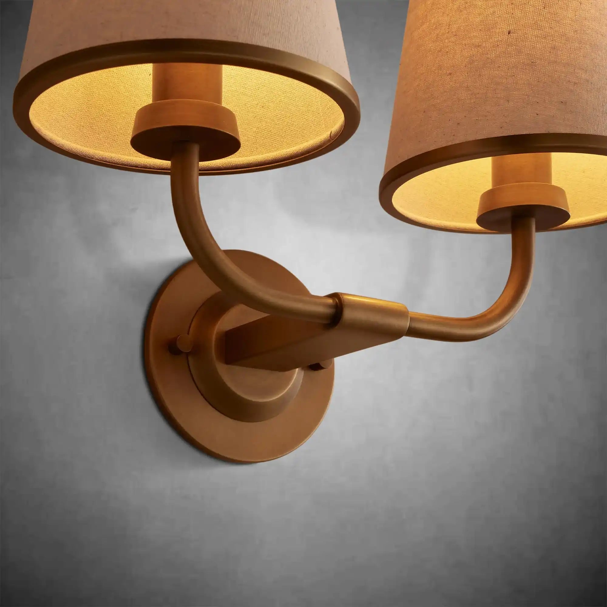 Adria Double Sconce - Pleated WhiteBlushlighting