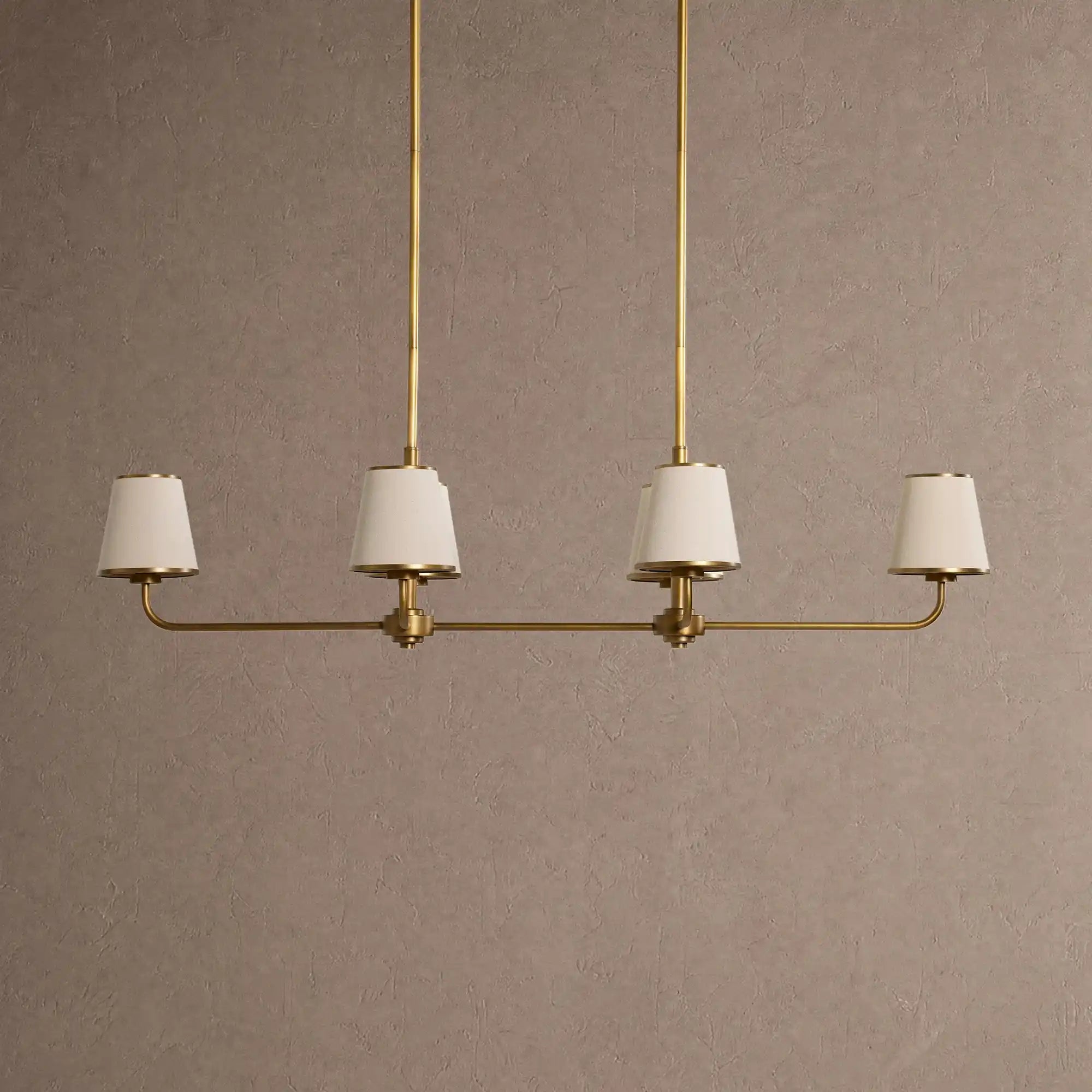 Adria Linear Chandelier - FlaxBlushlighting