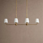 Adria Linear Chandelier - Pleated WhiteBlushlighting