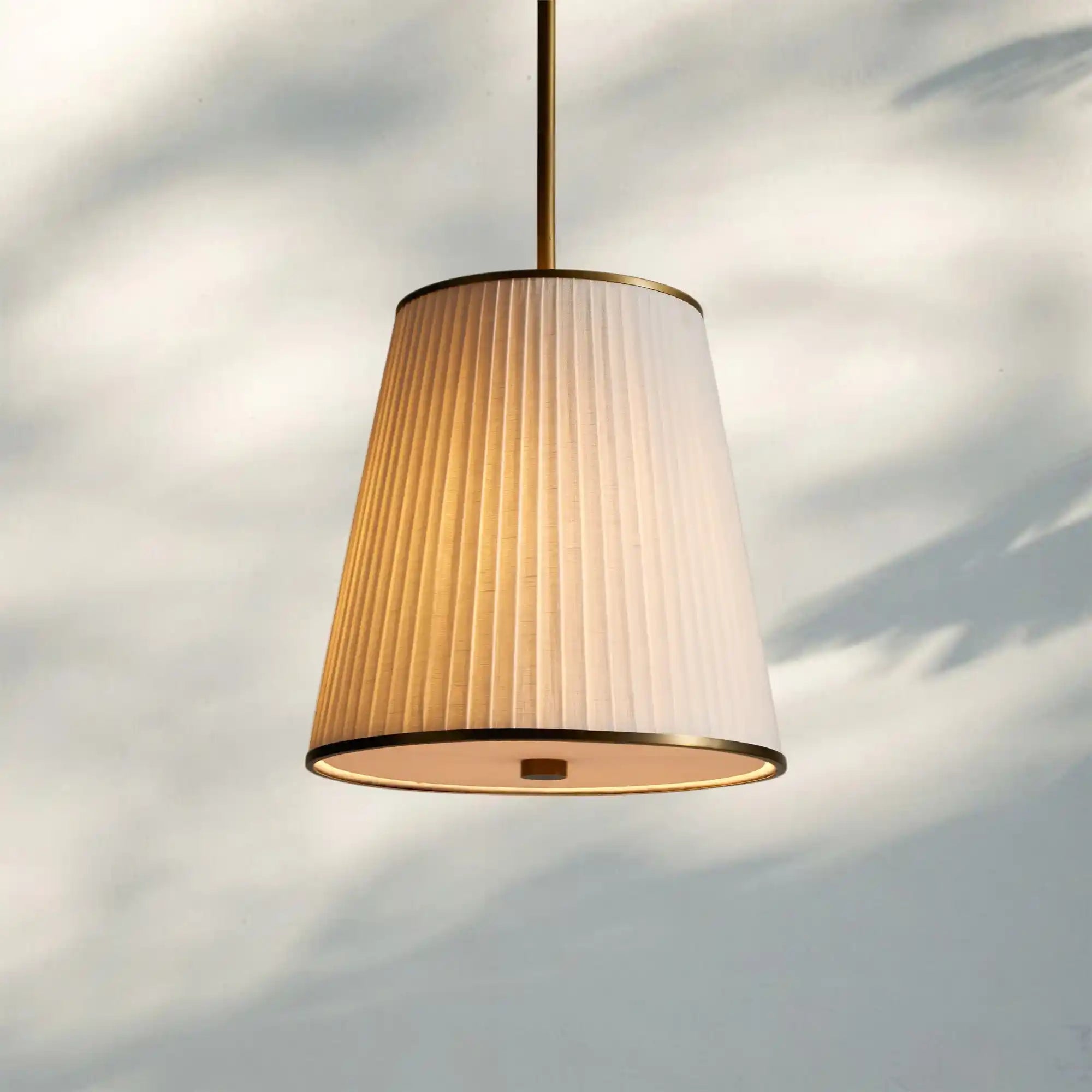 Adria Pendant - Pleated WhiteBlushlighting
