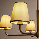 Adria Round Chandelier - Pleated WhiteBlushlighting