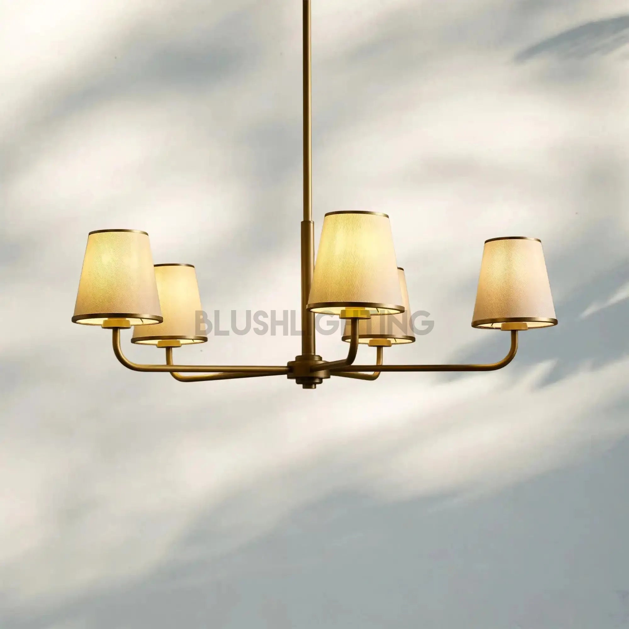 Adria Round Chandelier-Blushlighting-Flax-Blushlighting