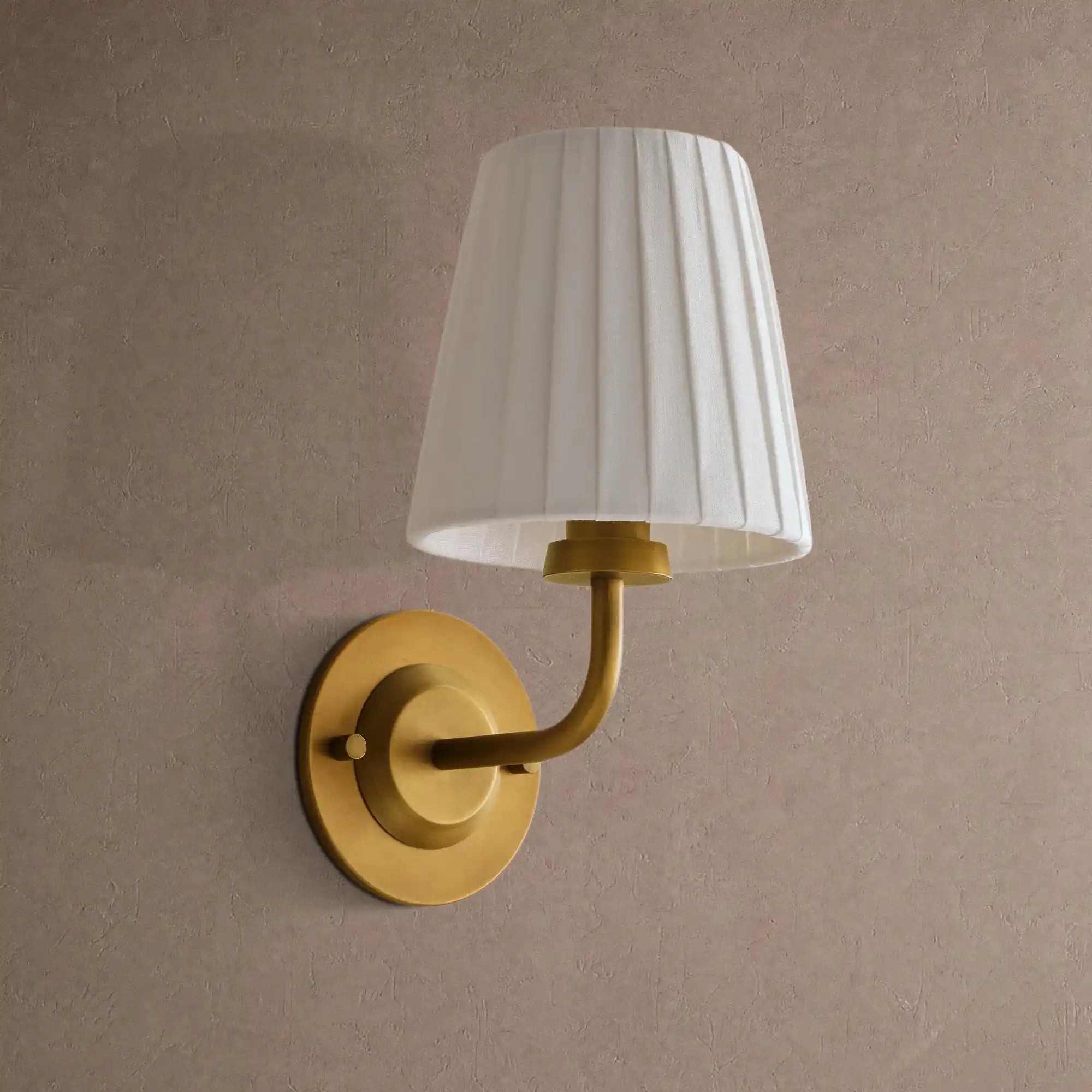 Adria Sconce - Pleated WhiteBlushlighting