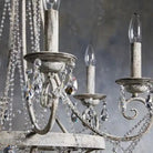 Affordable French Vintage Iron Crystal Pendant Candle Chandelier for Living Room / Restaurant / Cafe / Hotel lobby - Blushlighting
