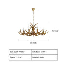 Affordable Vintage Rustic Resin Antler Candelabra Chandelier for Living Room / Restaurant / Cafe / Bar-