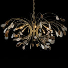 Agate and Brass Eight-Light Chandelier - Blushlighting