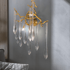 Agnes Branch Crystal Wall Sconce - MediumClearBlushlighting