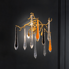 Agnes Branch Crystal Wall Sconce - SmallClearBlushlighting