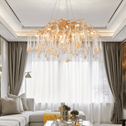 Agnes Brass Branch Crystal Chandelier - 25.59" LBlushlighting