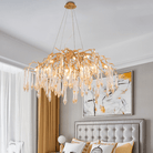 Agnes Brass Branch Crystal Chandelier - 35.43" LBlushlighting