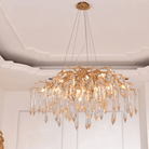 Agnes Brass Branch Crystal Chandelier - 41.34" LBlushlighting
