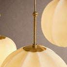 Agnes Chandelier in brass - dining room lighting