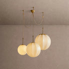 Agnes Chandelier - brass finish, modern home lighting