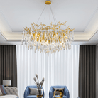 Agnes Round Branch Crystal Chandelier - 23.62" diamBlushlighting