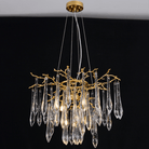 Agnes Round Branch Crystal Chandelier - 23.62" diamBlushlighting