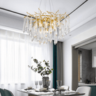 Agnes Round Branch Crystal Chandelier - 23.62" diamBlushlighting