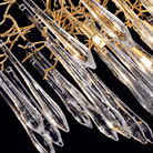 Agnes Round Branch Crystal Chandelier - 23.62" diamBlushlighting