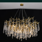 Agnes Round Branch Crystal Chandelier - Ineffable Lighting