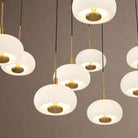 Alabaster 19 Lights Round LED Chandelier - Matte BlackBlushlighting