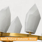 Alabaster 31.5" 8 - Light Round Gold Chandelier with Adjustable Height - D31.5''Blushlighting