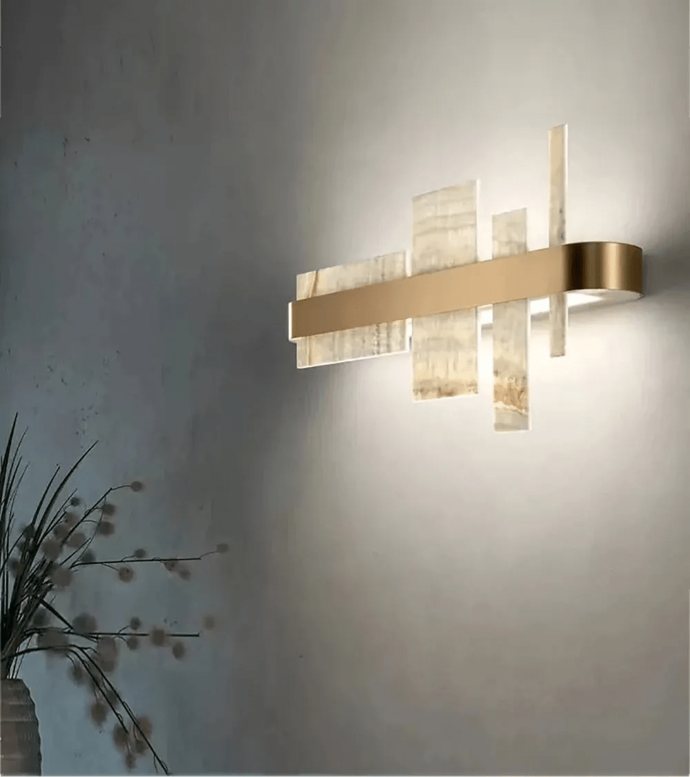 Alabaster Acropolis LED Wall Sconce - 25.6" WBlushlighting