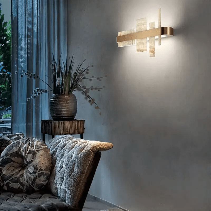 Alabaster Acropolis LED Wall Sconce - 25.6" WBlushlighting