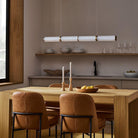 Alabaster Anne Art Linear Chandelier-Blushlighting