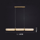Alabaster Anne Art Linear Chandelier-Blushlighting