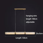 Alabaster Anne Art Linear Chandelier-Blushlighting