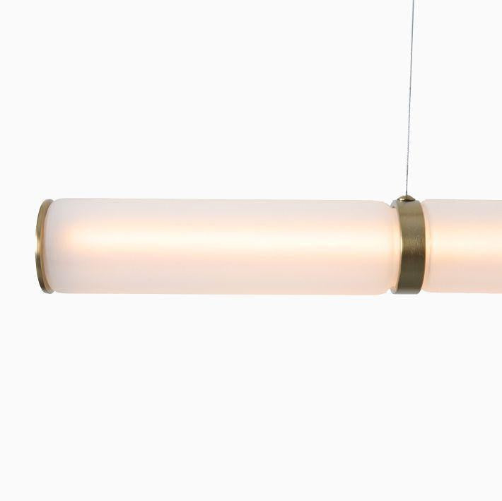 Alabaster Anne Art Linear Chandelier-Blushlighting