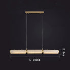 Alabaster Anne Art Linear Chandelier-Blushlighting