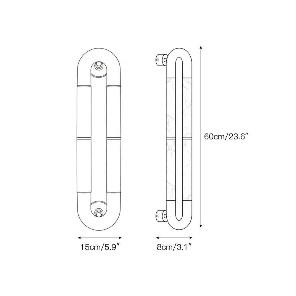 Alabaster Banded KoKo Sconce-Wall Lamp-Blushlighting-Blushlighting