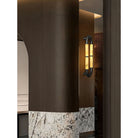 Alabaster Banded KoKo Sconce - L 15cm x H 60cm / L 5.9″ x H 23.6″Black & WhiteBlushlighting