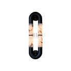 Alabaster Banded KoKo Sconce - L 15cm x W 8cm x H 54cm / L 5.9″ x W 3.1″ x H 21.3″Black & WhiteBlushlighting