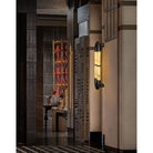 Alabaster Banded KoKo Sconce - L 15cm x W 8cm x H 54cm / L 5.9″ x W 3.1″ x H 21.3″Black & WhiteBlushlighting