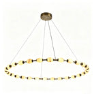 Alabaster Bead LED Pendant Light - L360 × W75 × S100 mm — 4 alabaster beadsBlushlighting