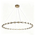 Alabaster Bead LED Pendant Light - L360 × W75 × S100 mm — 4 alabaster beadsBlushlighting