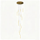 Alabaster Bead LED Pendant Light - L360 × W75 × S100 mm — 4 alabaster beadsBlushlighting