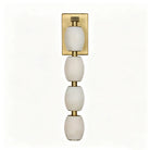 Alabaster Bead LED Pendant Light - L360 × W75 × S100 mm — 4 alabaster beadsBlushlighting