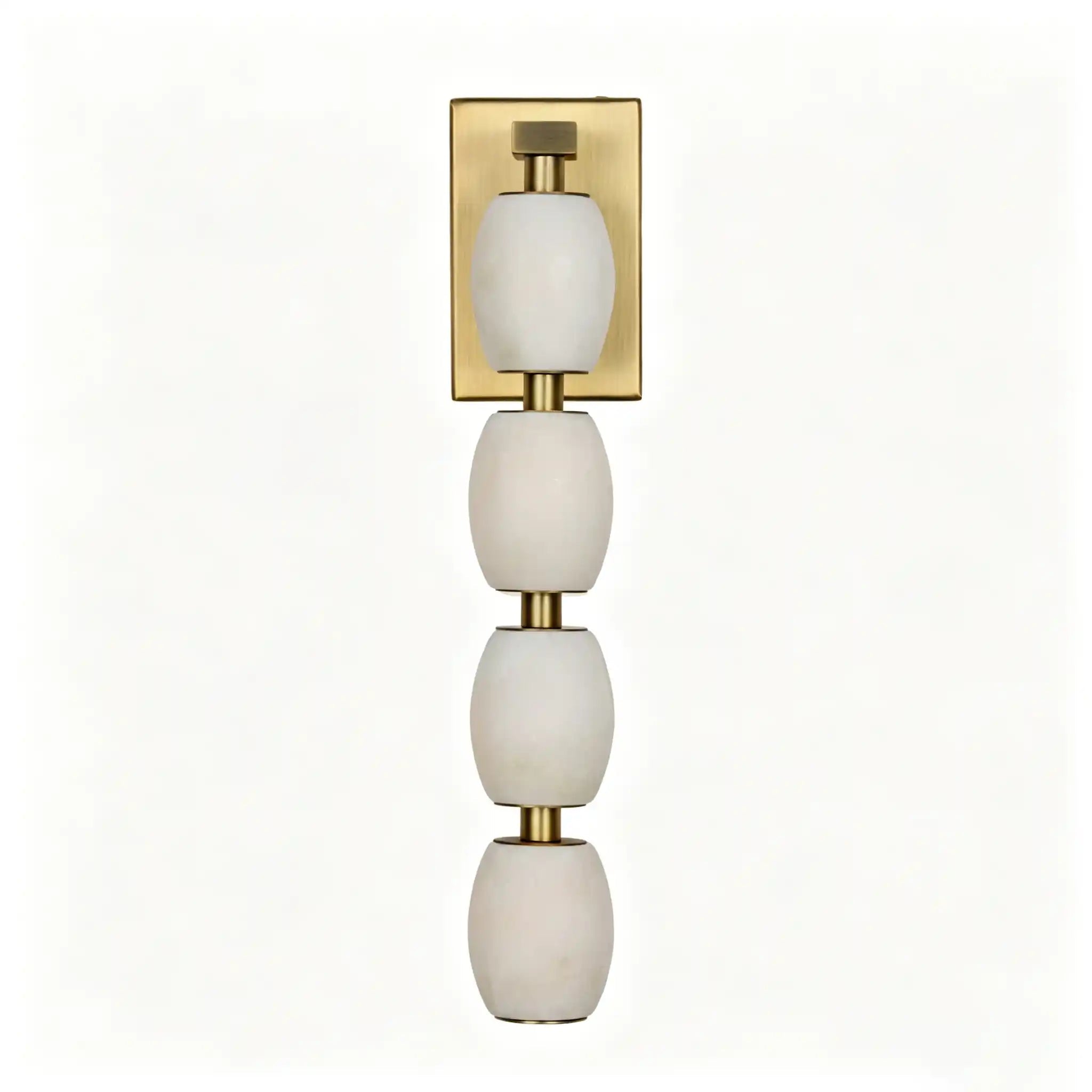 Alabaster Bead LED Pendant Light - L360 × W75 × S100 mm — 4 alabaster beadsBlushlighting