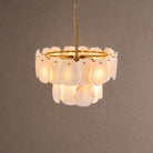 Alabaster Block Round Pendant D600 - Copper - Blushlighting