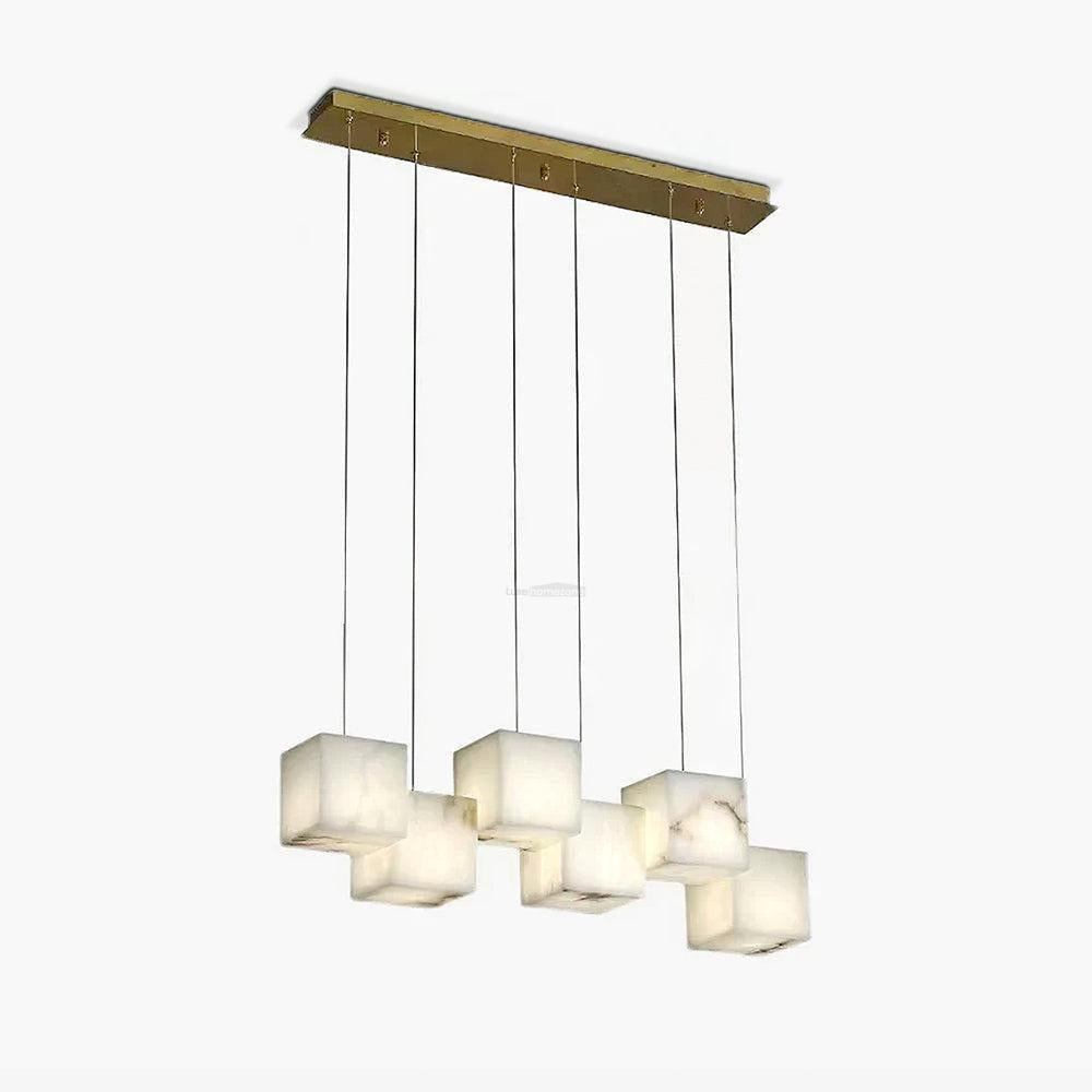 Alabaster Box Linear Chandelier-Blushlighting