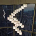 Alabaster Box Linear Chandelier-Blushlighting